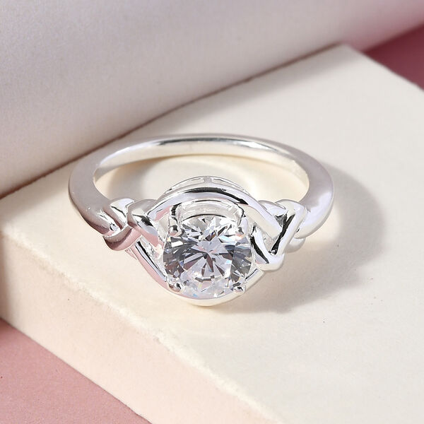 LUSTRO STELLA - feinster Zirkonia-Ring, 925 Silber  ca. 1,83 ct image number 2