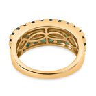 AA Grandidierit Ring, 925 Silber Gelbgold Vermeil (Größe 18.00) ca. 2.22 ct image number 5
