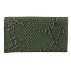 Geldbörse aus 100% geprägtem Leder mit Pythonmuster und RFID Schutz, Grün image number 4