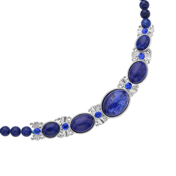 Lapislazuli Halskette, ca. 45 cm, ca. 127,50 ct image number 3