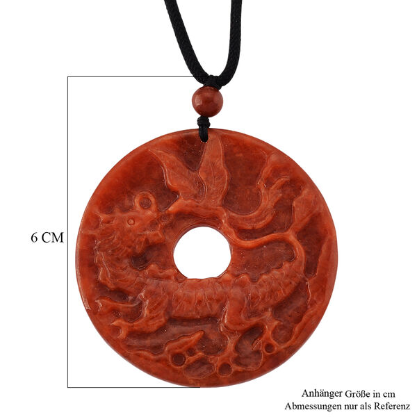 Flexible rote Jade Halskette - 120 ct. image number 6