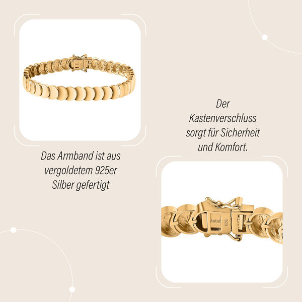 Flaches Scheibenarmband 19 cm image number 4