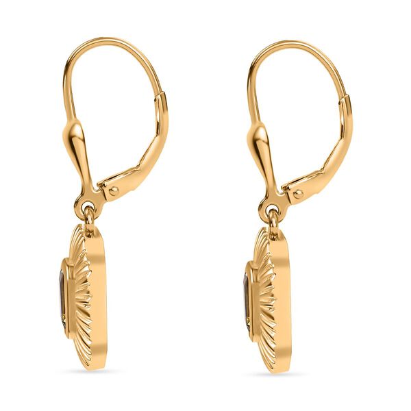 AA nat&uuml;rlicher goldener Tansanit-Ohrringe - 0,57 ct. image number 4