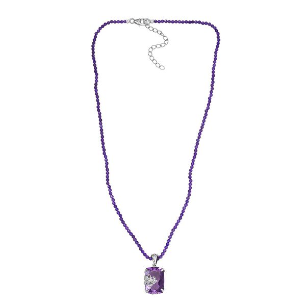 Rosa Amethyst, Afrikanischer Amethyst Schmuckset 925 Silber rhodiniert ca. 45.00 ct image number 4