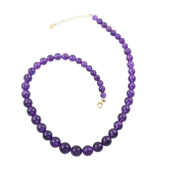 LUXORO zertifiziert und geprüft AAA afrikanische Amethyst Halskette in 585 Gold, 45 cm - 275 ct. image number 0