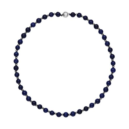 Lapislazuli Halskette, ca. 50 cm, reiner Edelstahl ca. 162,50 ct image number 0