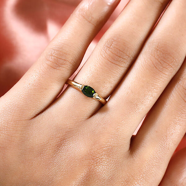 Natürlicher Chromdiopsid-Ring - 0,50 ct. image number 3