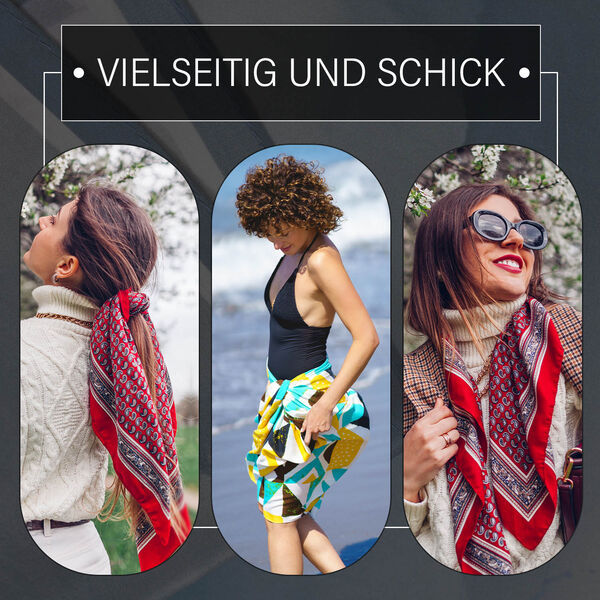 LA MAREY - Premium Selection - 100% Maulbeerenseiden, 35 x 150 cm, Lila image number 5