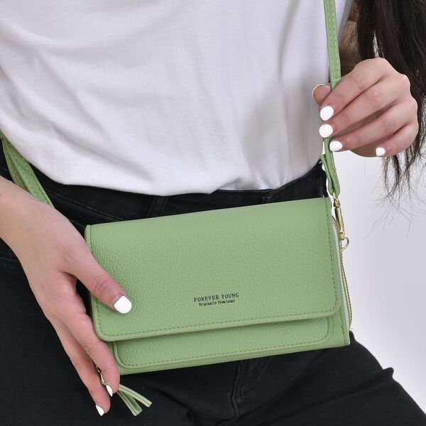 Crossbody-Tasche mit RFID-Schutz, Gr&uuml;n image number 10