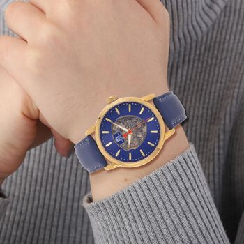 Reiner Edelstahl IP-Gelbbeschichtung Uhren 25 cm ca. 65,00g