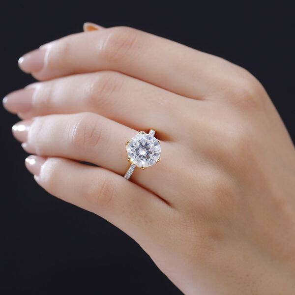 Moissanit Ring, ca. 4,78 ct. image number 2