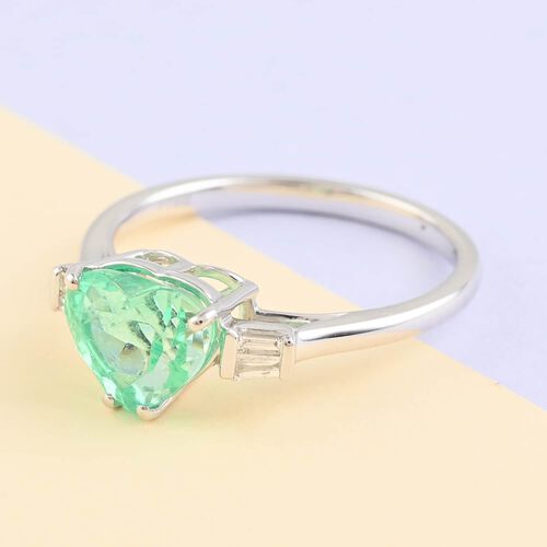 RHAPSODY AAAA Kolumbianischer Smaragd und VS Diamant Ring in 950 Platin - 1,71 ct. image number 1