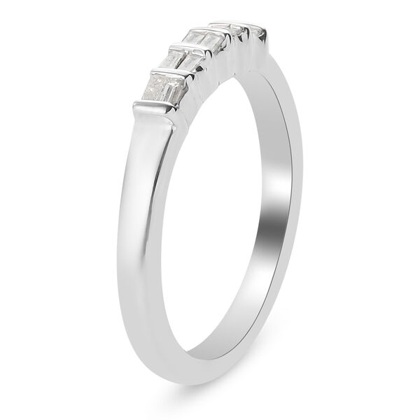 Diamant band Ring 925 Silber Platin-Überzug image number 5