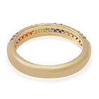 LUSTRO STELLA - Mehrfarbiger Zirkonia Ring 925 Silber vergoldet  ca. 0,69 ct image number 3