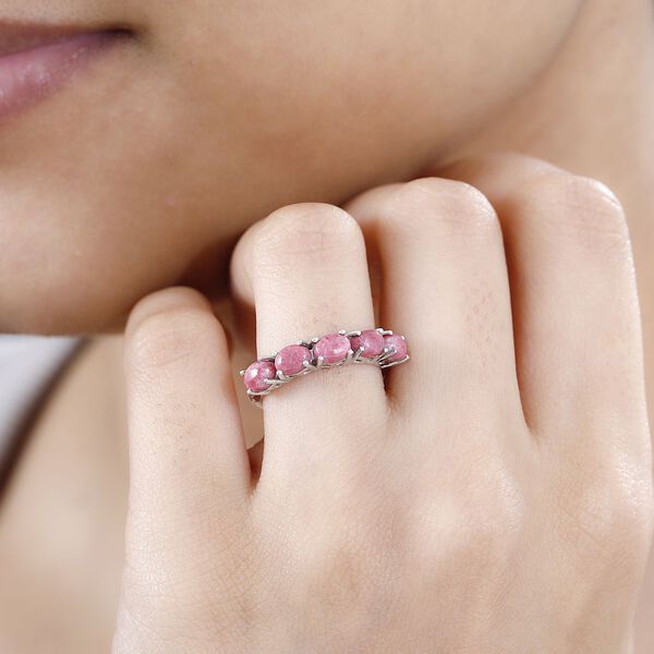 Thulit Ring 925 Silber rhodiniert (Größe 16.00) ca. 1,94 ct image number 3