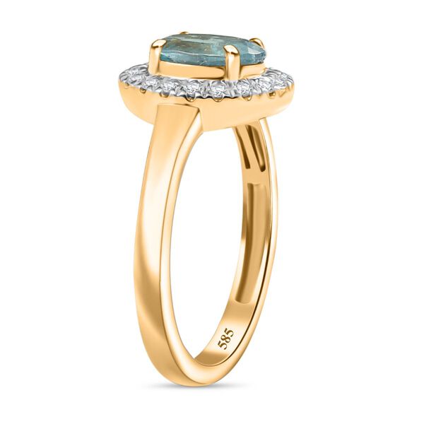 AAA Alexandrit und Diamant Ring in 585 Gold - 1,70 ct. image number 5