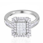 Weißer Diamant Ring, I1 G-H SGL zertifiziert, 585 Weißgold (Größe 20.00) ca. 1.00 ct