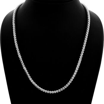 Coreana 50cm Kette in 925 Silber rhodiniert