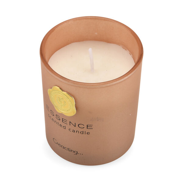 3er-Kerzenset mit Duftst&auml;bchen und Raumspray, Gold, 5% Parf&uuml;manteil, Raumspray 100ml, Duftkerze im wei&szlig;en Glas mit 100g Paraffinwachs, Duftnote: Champagner image number 5