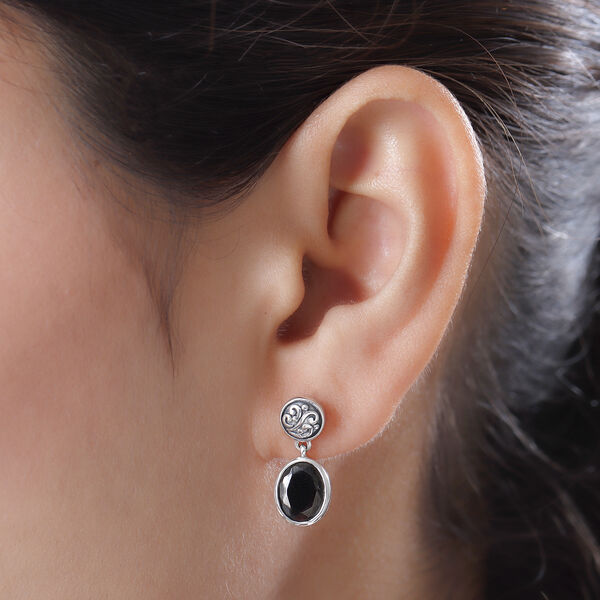 Elite Schungit-Ohrringe, 925 Silber ca. 2,43 ct image number 2