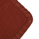 2er-Set unifarbener Kissenbezug mit Rüschen, Größe 50,8x50,8 cm, Rostbraun image number 4