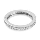 LUSTRO STELLA - Weißer Zirkonia Ring 925 Silber platiniert  ca. 0,99 ct image number 5