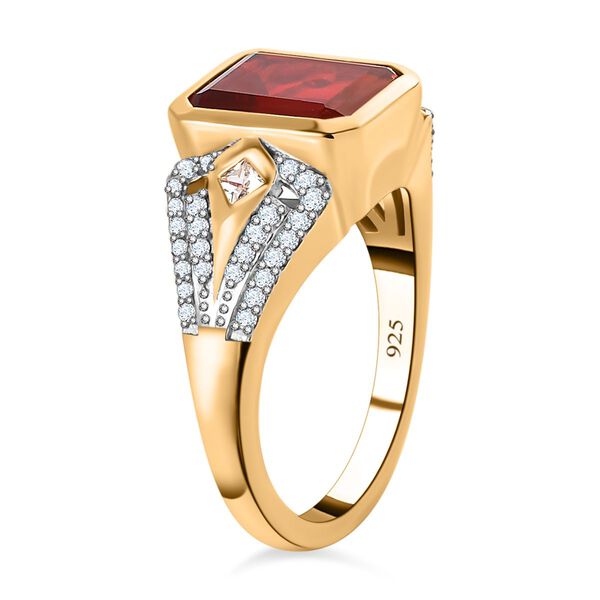 Purpurroter Feueropal und Zirkon-Ring - 2,69 ct. image number 4