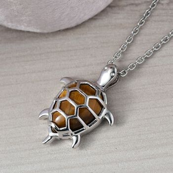 Tigerauge Schmuckset ca. 6.20 ct