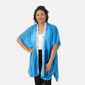 Kimono aus Chiffon mit mehrfarbigen Quasten, Einheitsgr&ouml;&szlig;e,