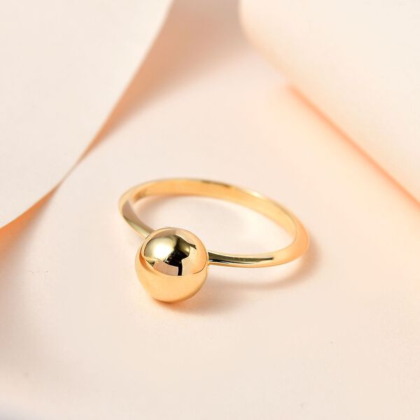 Kugelperle Ring, 375 Gelbgold image number 2