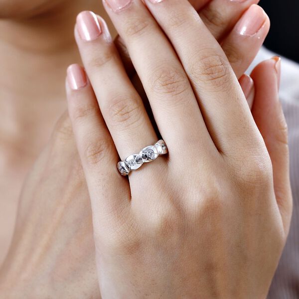 LUSTRO STELLA - Wei&szlig;er Zirkonia Ring 925 Silber rhodiniert (Gr&ouml;&szlig;e 19.00) image number 2