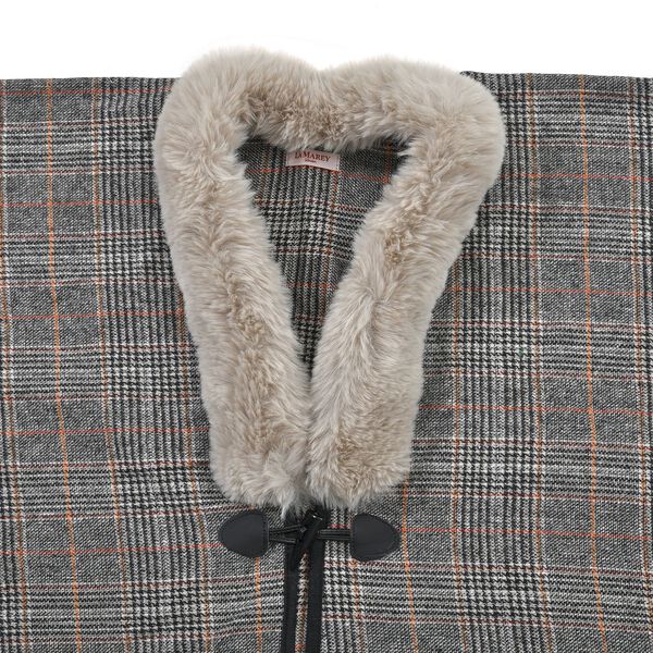 LA MAREY &ndash; Kunstfell Kimono, Beige image number 3