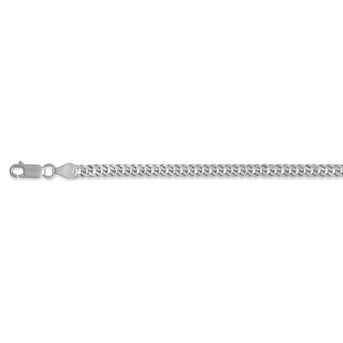 Italienische, doppelte Panzerkette, ca. 50 cm, 925 Silber ca. 21,68g image number 0