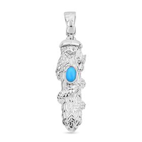 Royal Bali Kollektion - Sleeping Beauty Türkis-Anhänger - 0,40 ct.