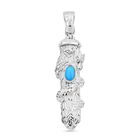 Royal Bali - Sleeping Beauty Türkis Anhänger, 925 Silber, ca. 0.40 ct