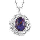 Lila T&uuml;rkis Schmuckset  Edelstahl ca. 17,18 ct.