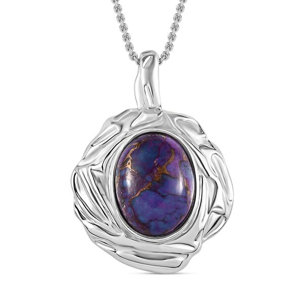 Lila T&uuml;rkis Schmuckset  Edelstahl ca. 17,18 ct. image number 0