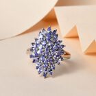 Tansanit Cluster Cocktail Ring - 2,58 ct. image number 1