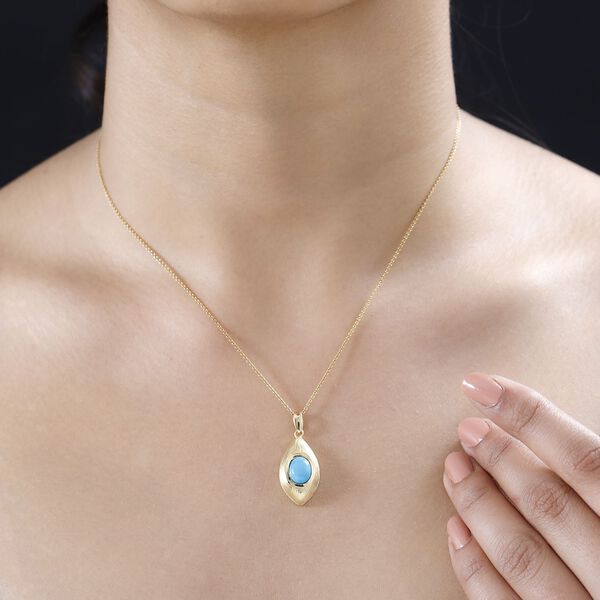 AA Sleeping Beauty Türkis Anhänger- 1,49 ct. image number 3