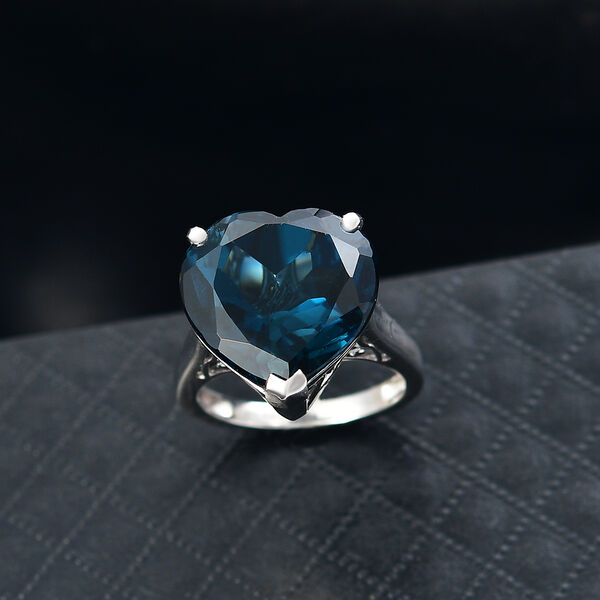 D'Joy London Blautopas Ring - 16,77 ct. image number 2