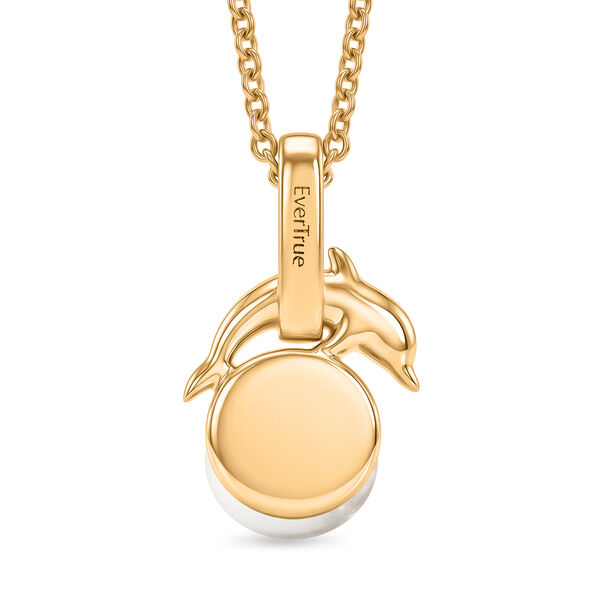 EVER TRUE S&uuml;&szlig;wasser Perle (9-9.5 mm), Wei&szlig;er Zirkon Schmuckset ca. 50 cm image number 4