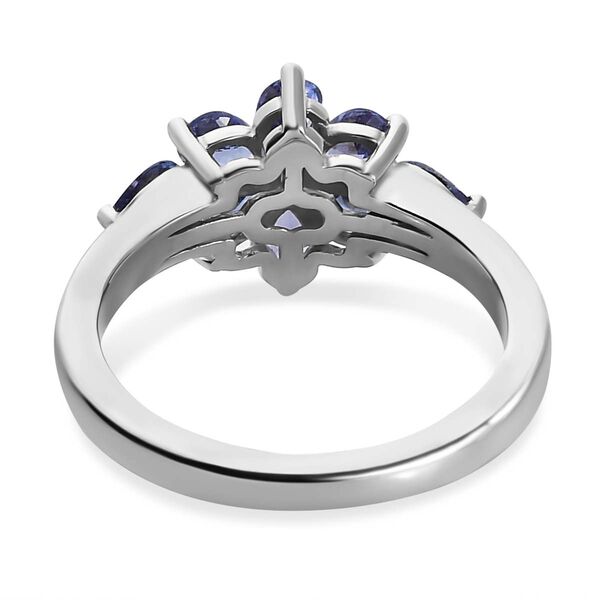 AAA Tansanit und Zirkon Ring - 1,39 ct. image number 5