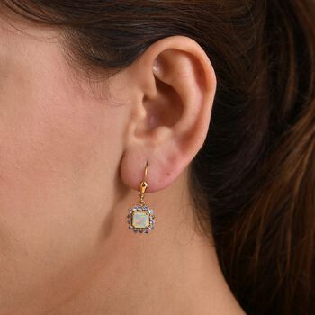 D'Joy Nat&uuml;rliche, &auml;thiopische Welo Opal und Tansanit Ohrringe - 2,27 ct.