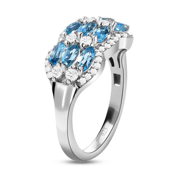 Santamaria Aquamarin und  Zirkon Ring, ca. 1,97 ct image number 5