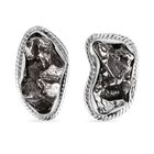 Meteorit Ohrringe 925 Silber rhodiniert ca. 25.76 ct