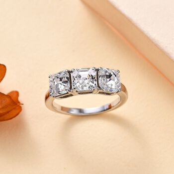 J Francis gefertigt mit SWAROVSKI- Wei&szlig;er Swarovski Kristall Ring