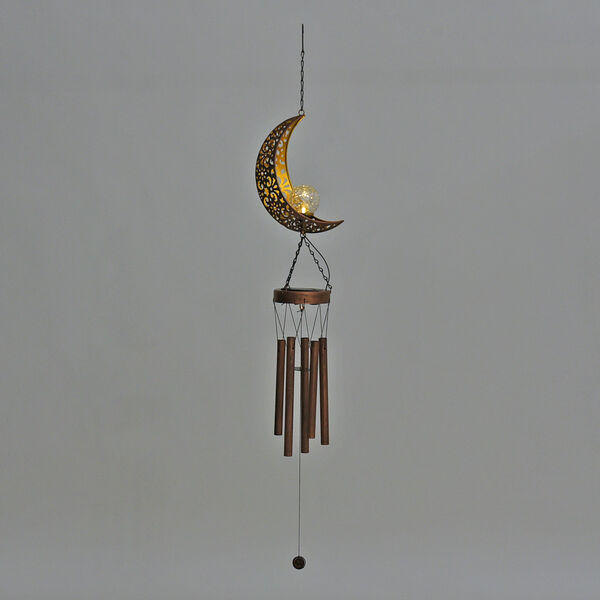 Solar Windspiel - Mond, Gold und Schwarz image number 2