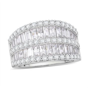 Wei&szlig;er Zirkonia-Ring