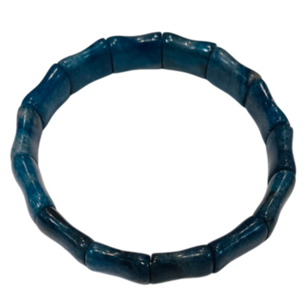 Flexibles blaues Jaspis Armband - 100 ct.