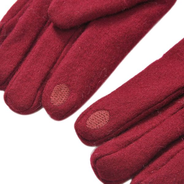 Kaschmirhandschuhe mit Touchscreen-Kompabilität, Rot image number 5